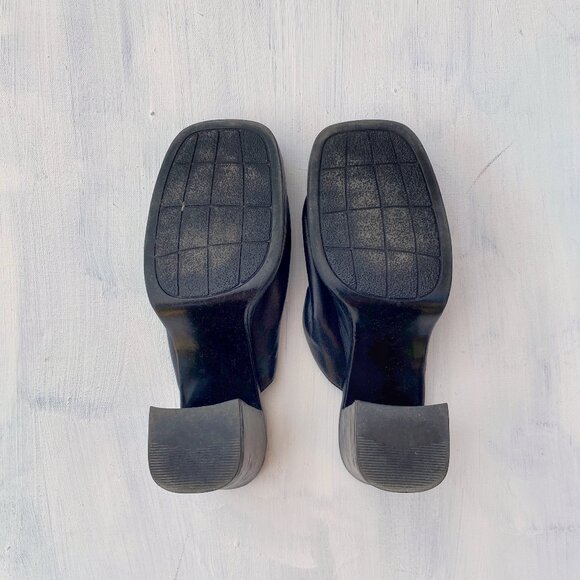 Black Platform Mules by Bata - Picture 6 of 10